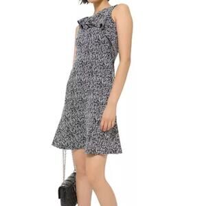 Michael Michael Kors Womens S Jacquard Flounce Fit and Flare Dress NEW